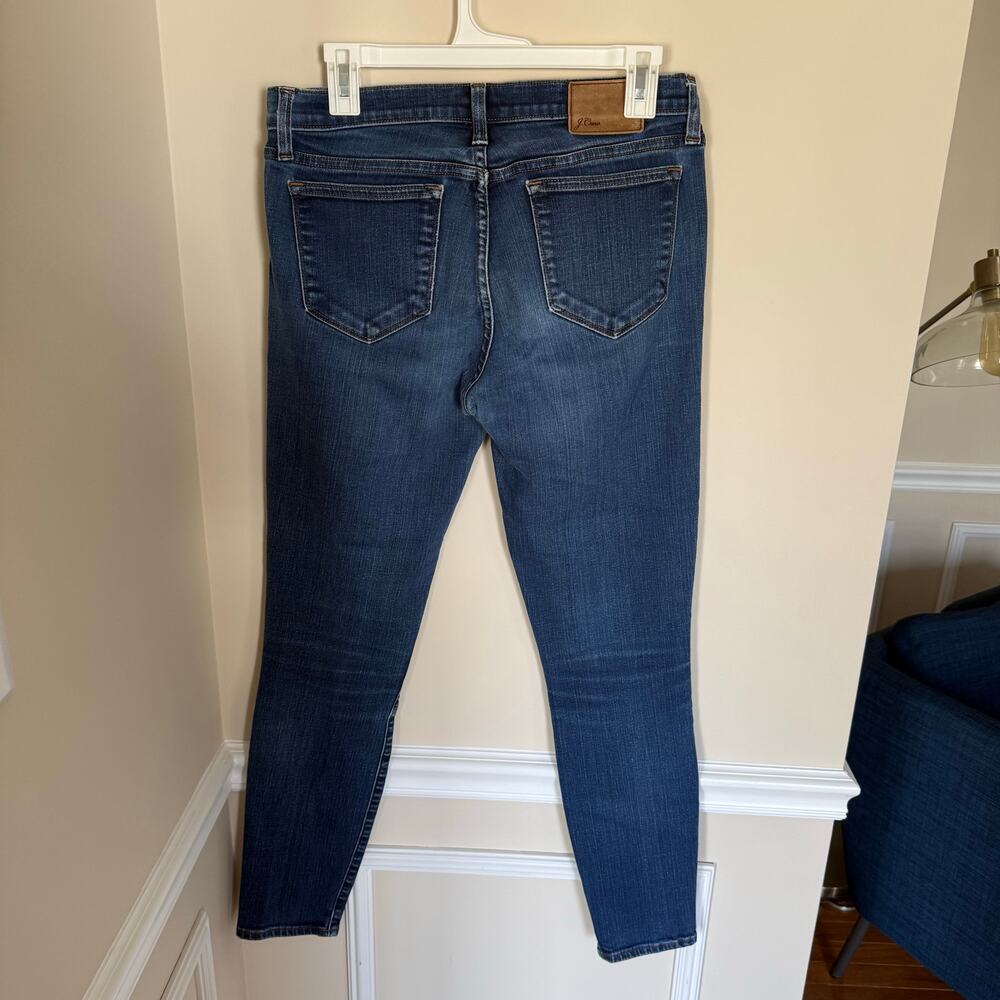 J. Crew Women’s 29T Dark Wash Toothpick High Waist Skinny Jeans Casual - Picture 6 of 12